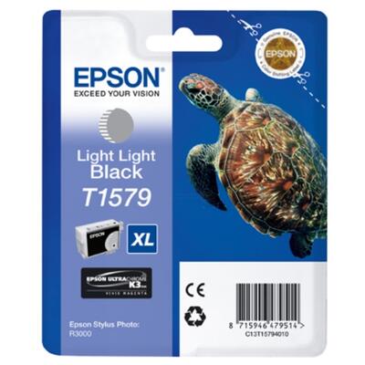 EPSON - Epson C13T15794010 (T1579) Double Light Black Original Cartridge - Stylus Photo R3000