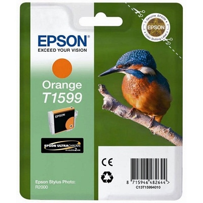 Epson C13T15994010 (T1599) Orange Original Cartridge - Stylus Photo R2000 