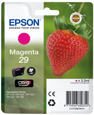 Epson C13T29834022 (T2983) Kırmızı Orjinal Kartuş - XP-235 / XP-435 (T14923) - EPSON