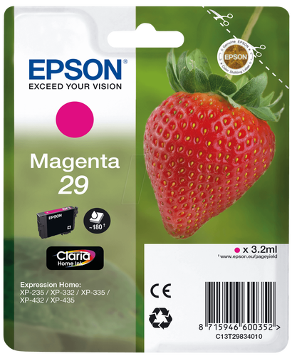 Epson C13T29834022 (T2983) Magenta Original Cartridge - XP-235 / XP-435