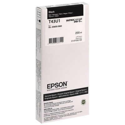 EPSON - Epson T43U1 (C13T43U140) Black Original Cartridge - SL-D800