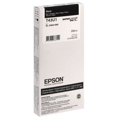 Epson T43U1 (C13T43U140) Siyah Orjinal Kartuş - SL-D800 - 2