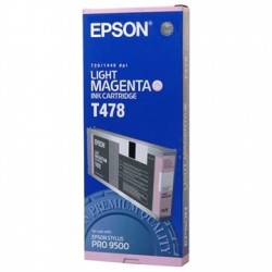EPSON - Epson C13T478011 (T478) Light Magenta Original Cartridge - Stylus Pro 9500 