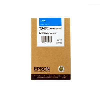 Epson C13T543200 (T5432) Cyan Original Cartridge - Stylus Pro 4000 