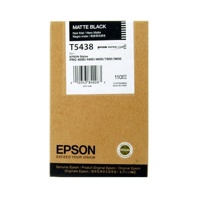 Epson C13T543800 (T5438) Matte Black Original Cartridge - Stylus Pro 4000 