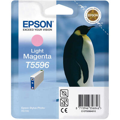 EPSON - Epson C13T55964020 (T5596) Açık Kırmızı Orjinal Kartuş - Stylus Photo RX700 (T2896)