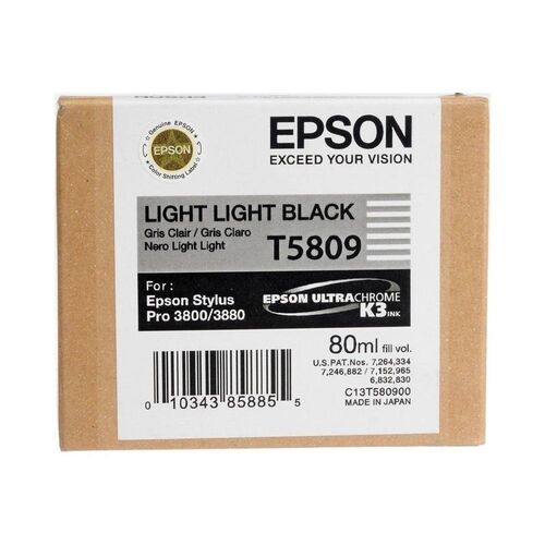 Epson C13T580900 (T5809) Double Light Black Original Cartridge - Stylus Pro 3800