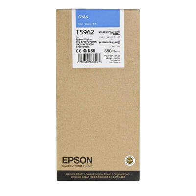 EPSON - Epson C13T596200 (T5962) Cyan Original Cartridge - Stylus Pro 7700