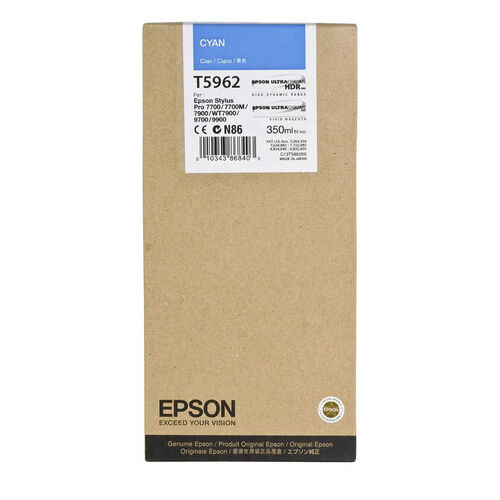 Epson C13T596200 (T5962) Cyan Original Cartridge - Stylus Pro 7700