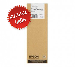 EPSON - Epson C13T596C00 (T596C) White Original Cartridge - Stylus Pro 7700 (Without Box)