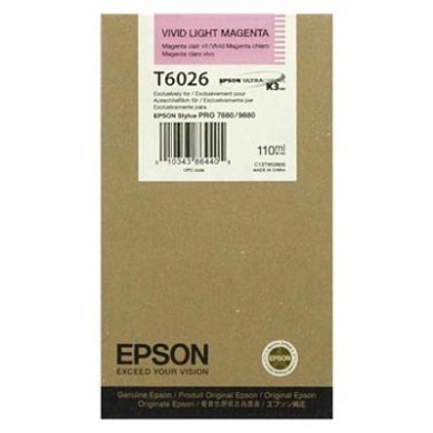 Epson C13T602600 (T6026) Açık Kırmızı Orjinal Kartuş - Stylus Pro 7800 (T1582)