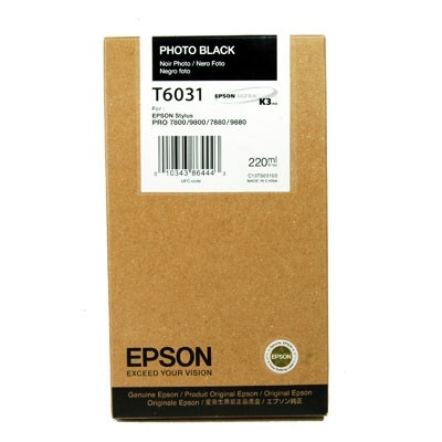 Epson C13T603100 (T6031) Photo Black Original Cartridge - Stylus Pro 7800 