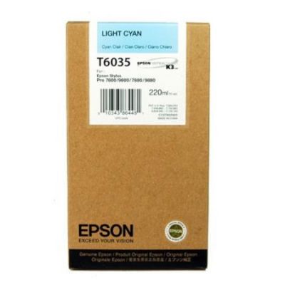 Epson C13T603500 (T6035) Açık Mavi Orjinal Kartuş - Stylus Pro 7800 (T1651)