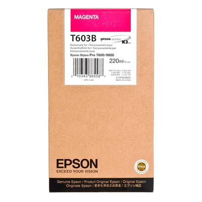 EPSON - Epson C13T603B00 (T603B) Magenta Original Cartridge - Stylus Pro 7800