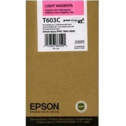 EPSON - Epson C13T603C00 (T603C) Açık Kırmızı Orjinal Kartuş - Stylus Pro 7800 (T1613)