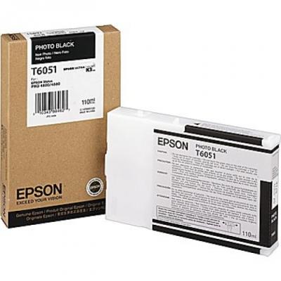 EPSON - Epson C13T605100 (T6051) Photo Black Original Cartridge - Stylus Pro 4800