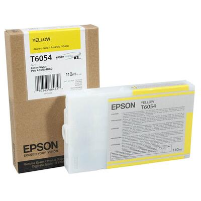 EPSON - Epson C13T605400 (T6054) Yellow Original Cartridge - Stylus Pro 4800