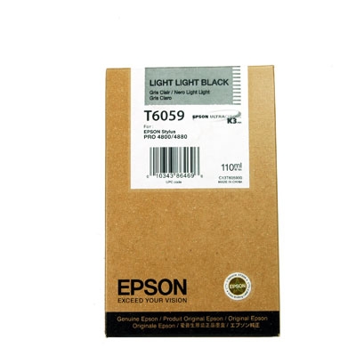 Epson C13T605900 (T6059) Double Lıght Black Original Cartridge - Stylus Pro 4800 