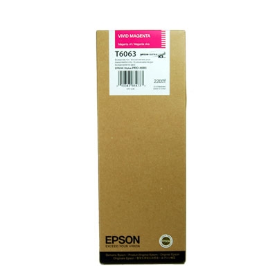 Epson C13T606300 (T6063) Magenta Original Cartridge - Stylus Pro 4800 