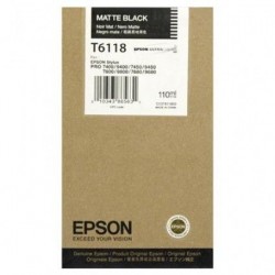 EPSON - Epson C13T611800 (T6118) Matte Black Original Cartridge - Stylus Pro 7800 