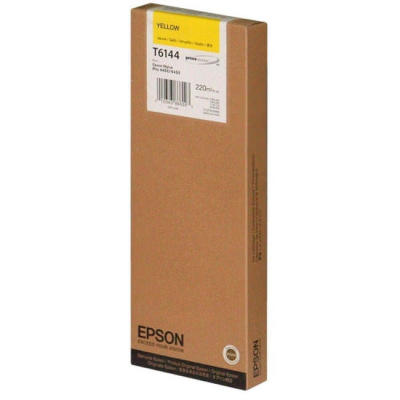 EPSON - Epson C13T614400 (T6144) Sarı Orjinal Kartuş - Stylus Pro 4000 (T7254)