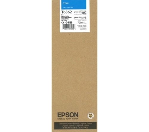 Epson C13T636200 (T6362) Cyan Original Cartridge - Stylus Pro 7700 - 2