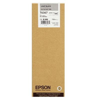 EPSON - Epson C13T636700 (T6367) Light Black Original Cartridge - Stylus Pro 7700