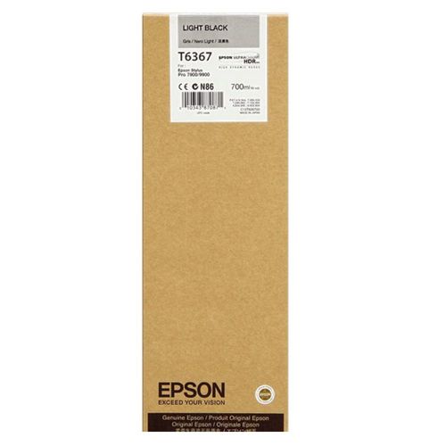 Epson C13T636700 (T6367) Light Black Original Cartridge - Stylus Pro 7700