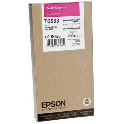 EPSON - Epson C13T653300 (T6533) Açık Kırmızı Orjinal Kartuş - Stylus Pro 4900 (T2371)