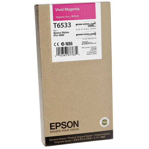 Epson C13T653300 (T6533) Lıght Magenta Original Cartridge - Stylus Pro 4900