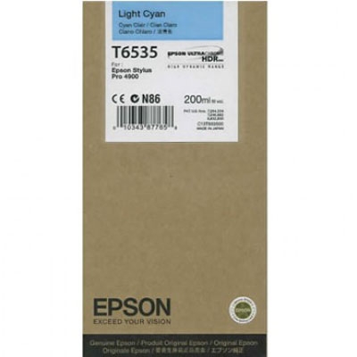 Epson C13T653500 (T6535) Açık Mavi Orjinal Kartuş - Stylus Pro 4900 (T2372)