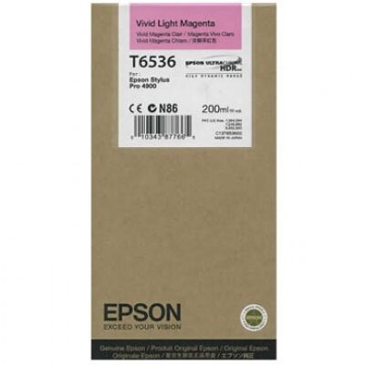 Epson C13T653600 (T6536) Lıght Magenta Original Cartridge - Stylus Pro 4900 - 3