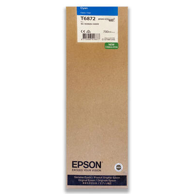 EPSON - Epson C13T687200 (T6872) UltraChrome Cyan Original Cartridge - SureColor S30600