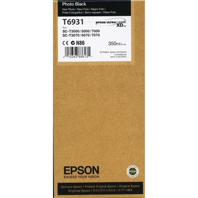 Epson C13T693100 (T6931) Photo Black Original Cartridge - SC-T3000 