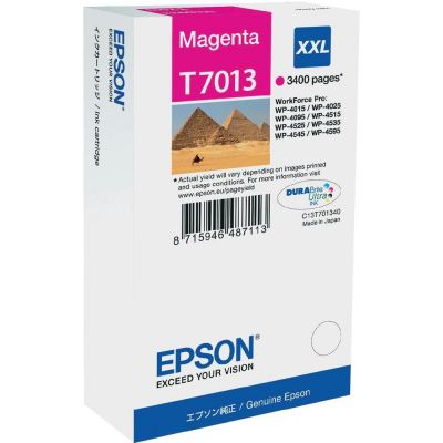 Epson C13T70134010 (T7013) Magenta XXL Original Cartridge - WP-4015DN 