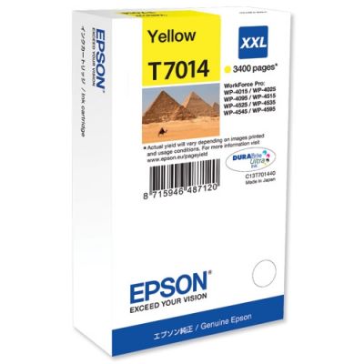 Epson C13T70144010 (T7014) Yellow XXL Original Cartridge - WP-4015DN 