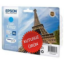 EPSON - Epson C13T70224010 (T7022) Cyan XL Original Cartridge - WP-4015DN (Without Box)