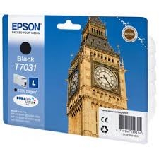 EPSON - Epson C13T70314010 (T7031) Black Original Cartridge - WP-4015DN 