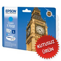 EPSON - Epson C13T70324010 (T7032) Cyan Original Cartridge - WP-4015DN (Without Box)