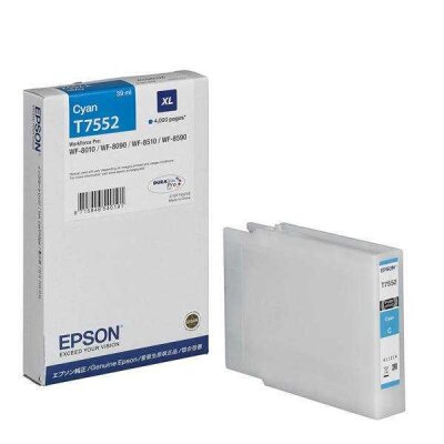 Epson C13T75524010 (T7552XL) Orjinal Mavi Kartuş - WF-8010DW / WF-8090 (T11055)A - 3