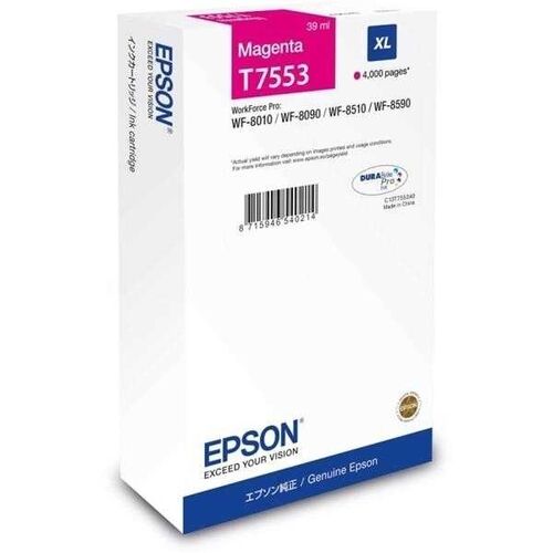 Epson C13T755340 (T7553XL) Original Magenta Cartridge - WF-8010DW / WF-8090 