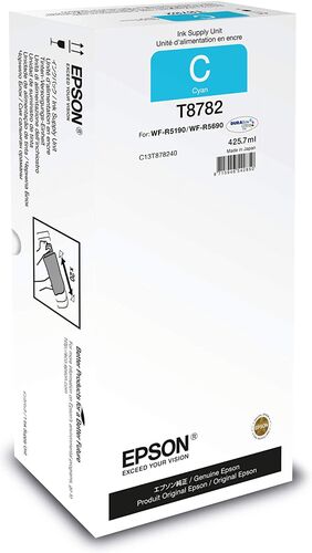 Epson C13T878240 (T8782) Cyan Original Cartridge - WF-R5690DTWF - 1