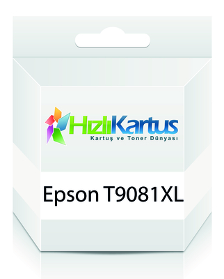 EPSON - Epson C13T908140 (T9081) XL Siyah Muadil Kartuş - WF-6090 / WF-6590 (T15563)