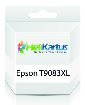 EPSON - Epson C13T908340 (T9083) XL Kırmızı Muadil Kartuş - WF-6090 / WF-6590 (T15566)