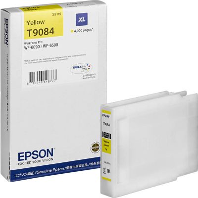 Epson C13T908440 (T9084) XL Sarı Orjinal Kartuş - WF-6090 / WF-6590 (T6543)