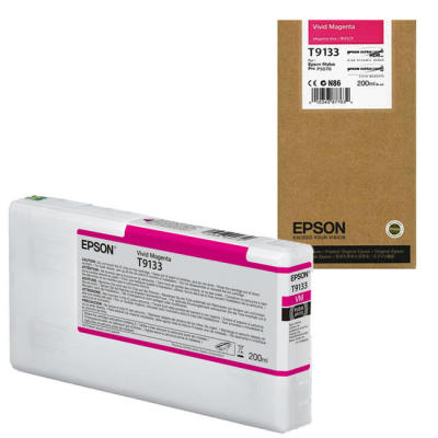 EPSON - Epson C13T913300 (T9133) Kırmızı (Vivid Magenta) Orjinal Kartuş - SC-P5000 / SC-P7000 (T9027)