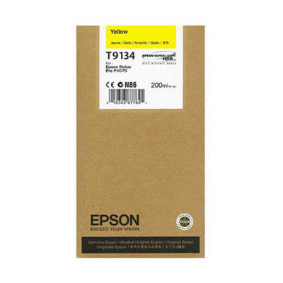 EPSON - Epson C13T913400 (T9134) Sarı Orjinal Kartuş - SC-P5000 / SC-P7000 (T9030)