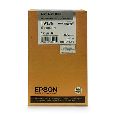 EPSON - Epson C13T913900 (T9139) Double Lıght Black Original Cartridge - SC-P5000 / SC-P7000