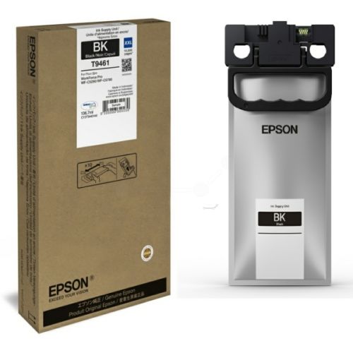 Epson T9461 C13T946140 Siyah Orjinal Murekkep 10.000 Sayfa WF C5290DW WF C5790DWF Epson Kartu EPSON A Grade