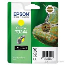 EPSON - Epson C13T034440 (T0344) Yellow Original Cartridge - Stylus Photo 2100